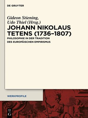 cover image of Johann Nikolaus Tetens (1736–1807)